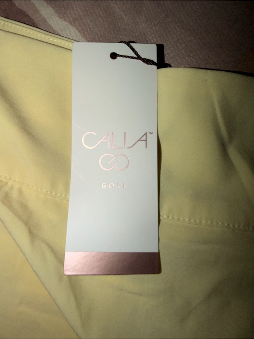 CALIA by Carrie Underwood Pale Yellow Pleated Tennis Skort - Picture 6 of 14